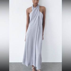 NWT ZARA Knit Dress Metallic Thread